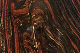 Polished Tiger Iron Stromatolite Slab - Billion Years #354902-1